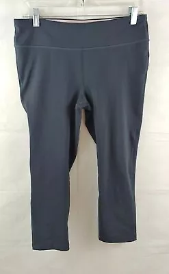 Marika Sport Womens Workout Capri Pants Large Gray Stretch Athletic Cropped • $14.11