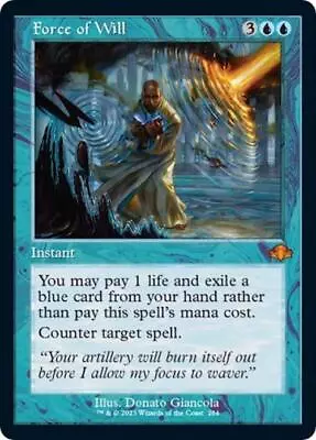 MTG - Force Of Will (Retro Frame) - Dominaria Remastered - Light Play - Normal • $53.85