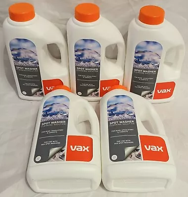 5 X Vax Spot Washer (1L Bottles) Rugs Upholstery Carpet (Rose) - NEW • £34