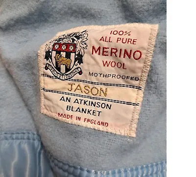 Tradional Wool Blanket Used 100% All Pure Merino Wool - John Atkinson Blanket  • £50