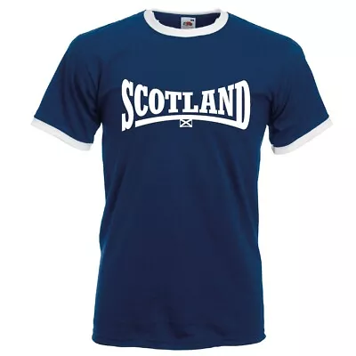 £9.99 • Buy SCOTLAND T-shirt, 'Retro Style' Ringer T-shirt, Scotland, Scottish, Scots