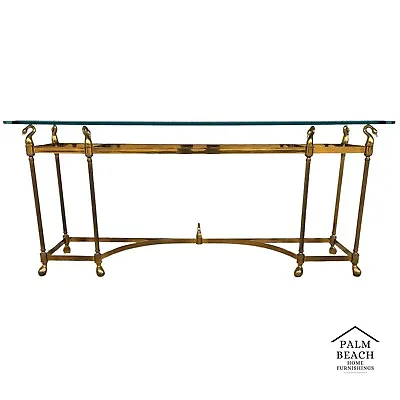 Maison Jansen LaBarge Style Swan Console Sofa Table • $2995