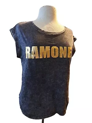 Bravado Ramones Muscle Tee Womens Size Small S Band Top Shirt • £18.97