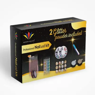 Nail Art Kit Accessories 15pcs Nail Art Brushes Tools Nail Pen Designing Dott • £8.96
