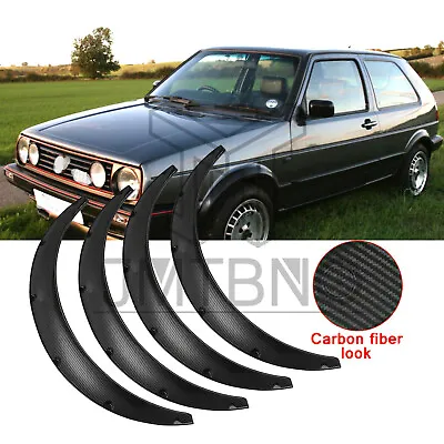 For VW Golf MK4 MK5 Carbon Fiber Flexible Fender Flares Wide Wheel Arches Kits • $99.37