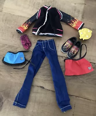 Monster High Doll Clothes - Home Ick Heath Burns Jacket Trousers Shoes & Acc • $14.92