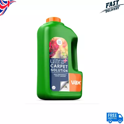 Carpet Cleaner Vax Ultra Plus Solution Shampoo Fluid Remove Stains Rose 1.5 L Uk • £13.50