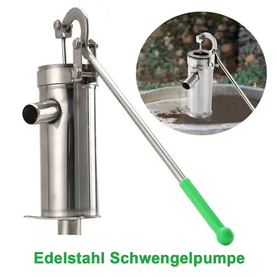 Manual Water Pump Domestic Well Hand Shake Suction Pump Stainless Steel Pitcher • $25