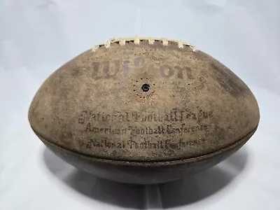 Vintage Wilson Leather Football National Football Leage NFL Signed Official Ball • $275