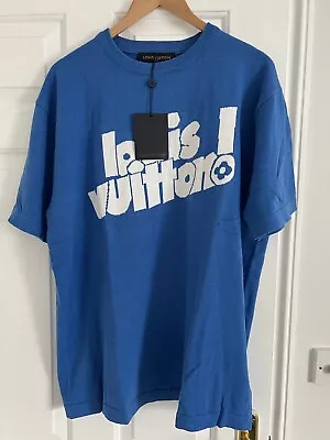 Louis Vuitton T Shirt Medium Royal Blue  • £125