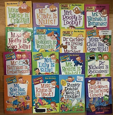 Lot Of 16 ‘MY WEIRD/WEIRDER SCHOOL’ & SPECIAL Kids’ Chapter Books By Dan Gutman • $21.99