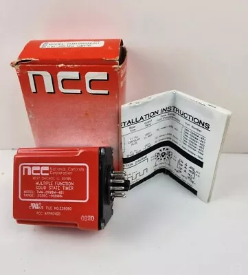 NCC Multiple Function Solid State Timer .05sec-999Min TMM-0999M-461 Nos MADE USA • $89.99