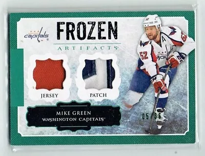 13-14 UD Upper Deck Frozen Artifacts  Mike Green  /36  Jersey-Patch • $17.99