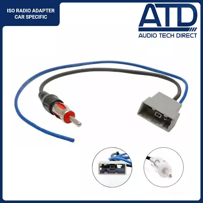 Car Radio Aerial Adapter For Nissan DIN Stereo Audio Adaptor Cable Lead CT27AA75 • £6.65