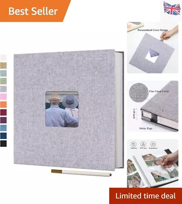 Large Self-Adhesive Photo Album For 4x6 & 8x10 Pictures - 40 Blank Pages • £22.99