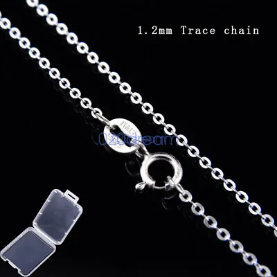 Real 925 Sterling Silver Necklace Chain 14-28  Stamped Italy Classic Ladies Gift • $8.54