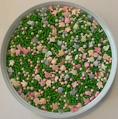 Pearl Bunny Hunt Easter Confetti Edible Party Sprinkles-U Pick Amount  • $10.42