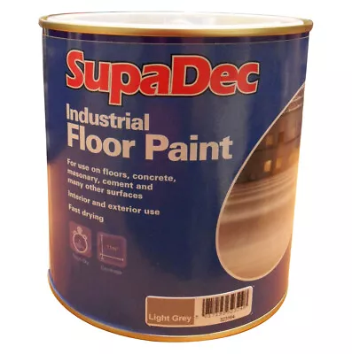 Floor Paint Supadec Interior And Exterior Floor Paint Various Colours 1Litre  • £14.94