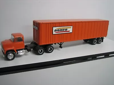 BUILT Vintage Model Truck Ford Semi Truck With Trailer 1/25 • $75