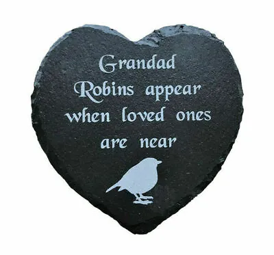 Personalised Heart Memorial Grave Marker Plaque Remember Loved Ones ANY NAME • £8.99