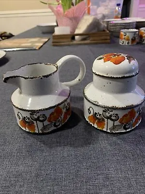 Autumn Stonehenge Midwinter China England Cream And Sugar • $89