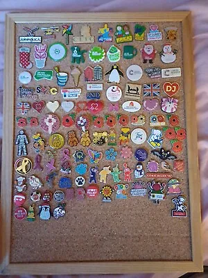 Collection Of Over 100 Charity Pin Badges.  Macmillan Pudsey Etc • £49.99