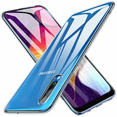 Clear Case For Samsung Galaxy A70 A10 A20e A21S A51 A71 Silicone Gel Back Cover • £2.49