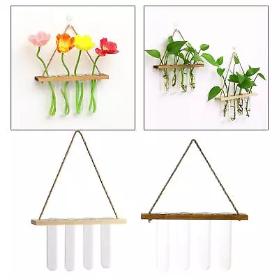 £11.70 • Buy Wall Hanging Glass Planter Propagation Station Test Tube Vase