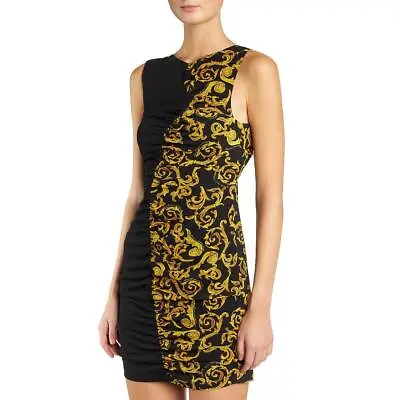 Versace Jeans Couture Womens Printed Open Back Cocktail Mini Dress BHFO 3819 • $60.99