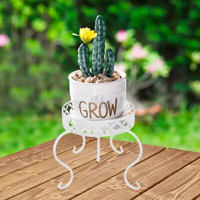Metal Plant Stand For Flower Pot Rack Heavy Duty Potted Holder Indoor   • $12.46