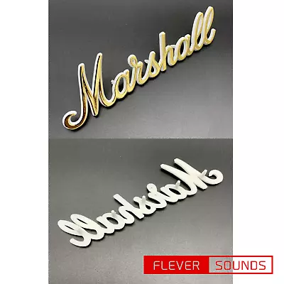 MARSHALL LOGO MARK Vintage Type Amplifier Small Gold LOGO00008 150mm X 40mm F/S • $42.89