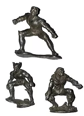 Lot Of 3 Marvel 1990 X-Men Mini Pewter Figures Wolverine Sabretooth Colossus! • $23.87