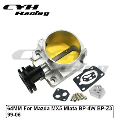 64MM Aluminum Intake Throttle Body For Mazda MX5 Miata BP-4W BP-Z3 99-05 • $84.98