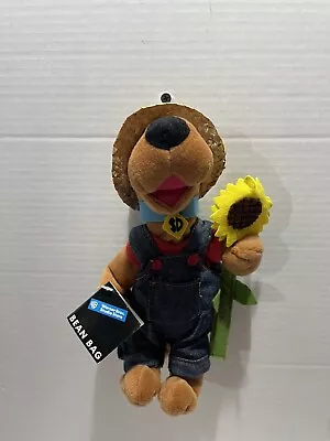 Vintage Warner Bros. Studio Store Bean Bag Plush Scooby Doo With Sunflower  • $5.06