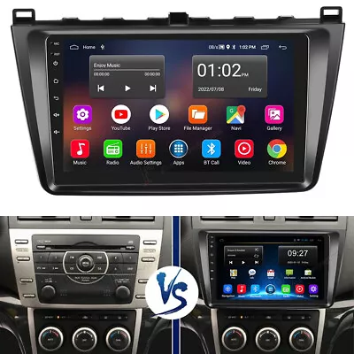 For Mazda 6 2007-2012 Android 12 Car Stereo Radio Player GPS Navi FM RDS WIFI BT • $104.99