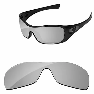 Silver Chrome Mirror Polycarbonate Replacement Lenses For-Oakley Antix Sunglass • $12.98