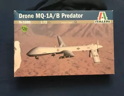 1/72 Kit Italeri Predator Drone MQ-1A/B • $26