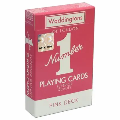 £3.99 • Buy Classic Pink Waddingtons Number 1 Playing Cards