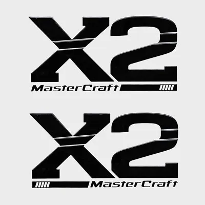 Mastercraft Boat Raised Hull Decal 7506111K | X-2 Black 2PC • $417.36