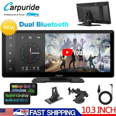 Carpuride W103PRO Portable Car Stereo Wireless Apple CarPlay And Android Auto • $254.99