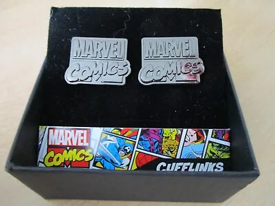 Brand New In Box Mens Cufflinks - Marvel Comics - Silver Coloured Metal • $8.69