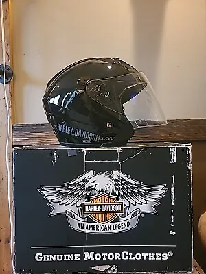 Harley Davidson Men's 3/4 Motorcycle Helmet W/ Sunshield Small 98210-10VM • $135
