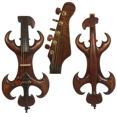 Rare Model Brown Fancy Crazy-4 Art Streamline 5 Strings 4/4 Electric Cello • $620.43