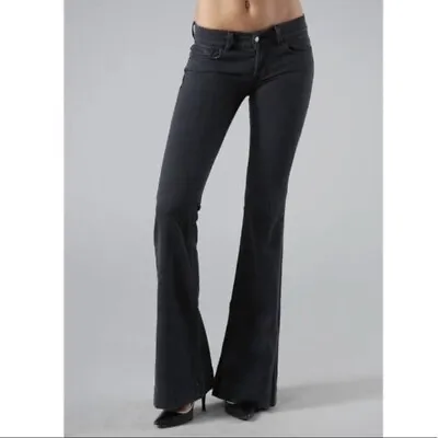 J Brand Womens 25 Lovestory Faded Black Trouser Jeans • $33.99