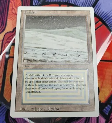 ✨Tundra - Revised Edition R LP		Dual Land		Magic	Card	English	Authentic	Official • $419.98
