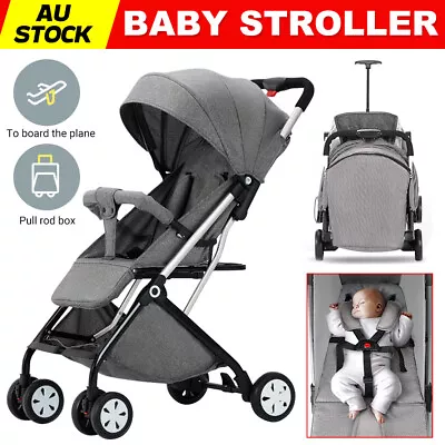 Folding Baby Stroller Pram Toddler Travel Carrier Pushchair Bassinet Outdoor OZ • $144.95
