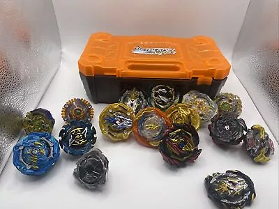 Lot Of 15 Rare Takara Tomy Beyblade Burst Near Mint Condition W/ Carrying Case • $54.60