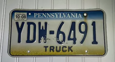 Vintage 2008 Pennsylvania PA License Plate Truck YDW-6491 • $9.99