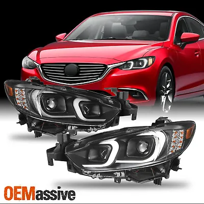 For 2014-2017 Mazda 6 Mazda6 LED DRL Light Tube Projector Headlights Left+Right • $275.49