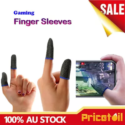 $7.98 • Buy 2/4 Pcs Mobile Finger Sleeve Touch Screen Game Controller Sweat-proof Gloves